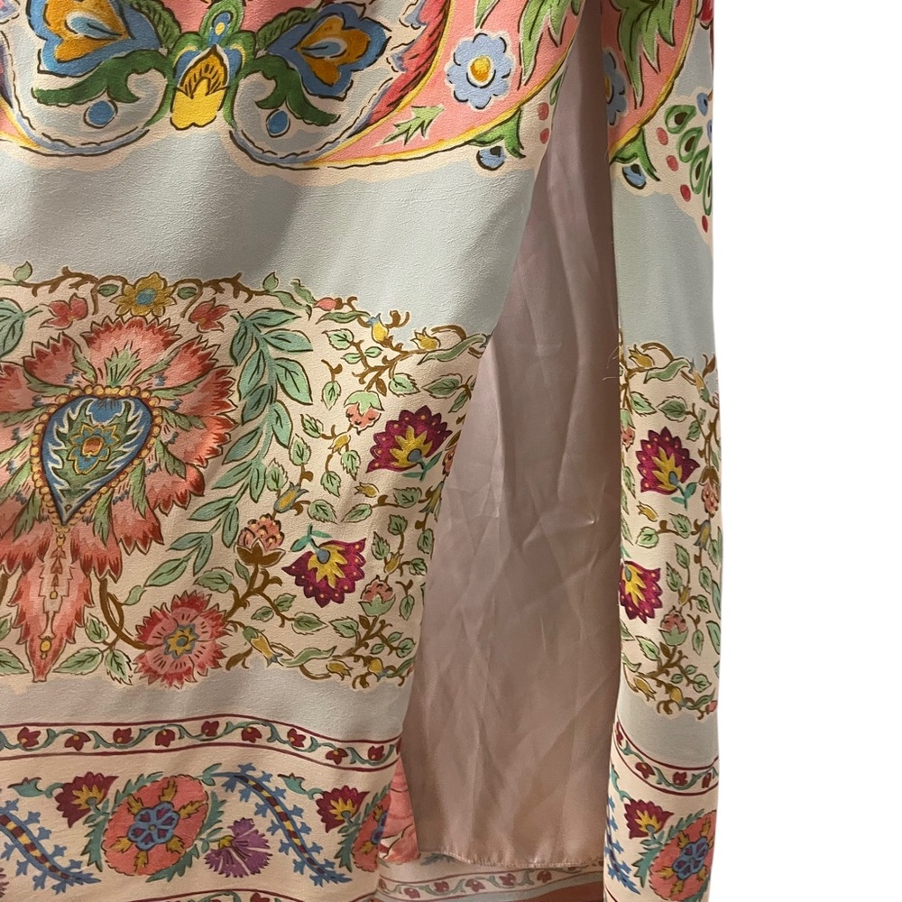 NWT Zara Printed Long Sleeve Kimono Robe Size S - Picture 10 of 12